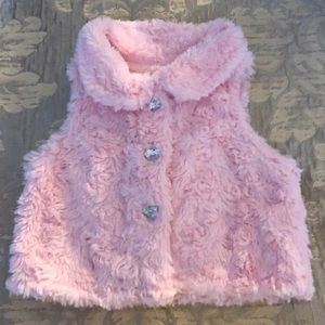 Kidgets Pink Faux Fur Vest